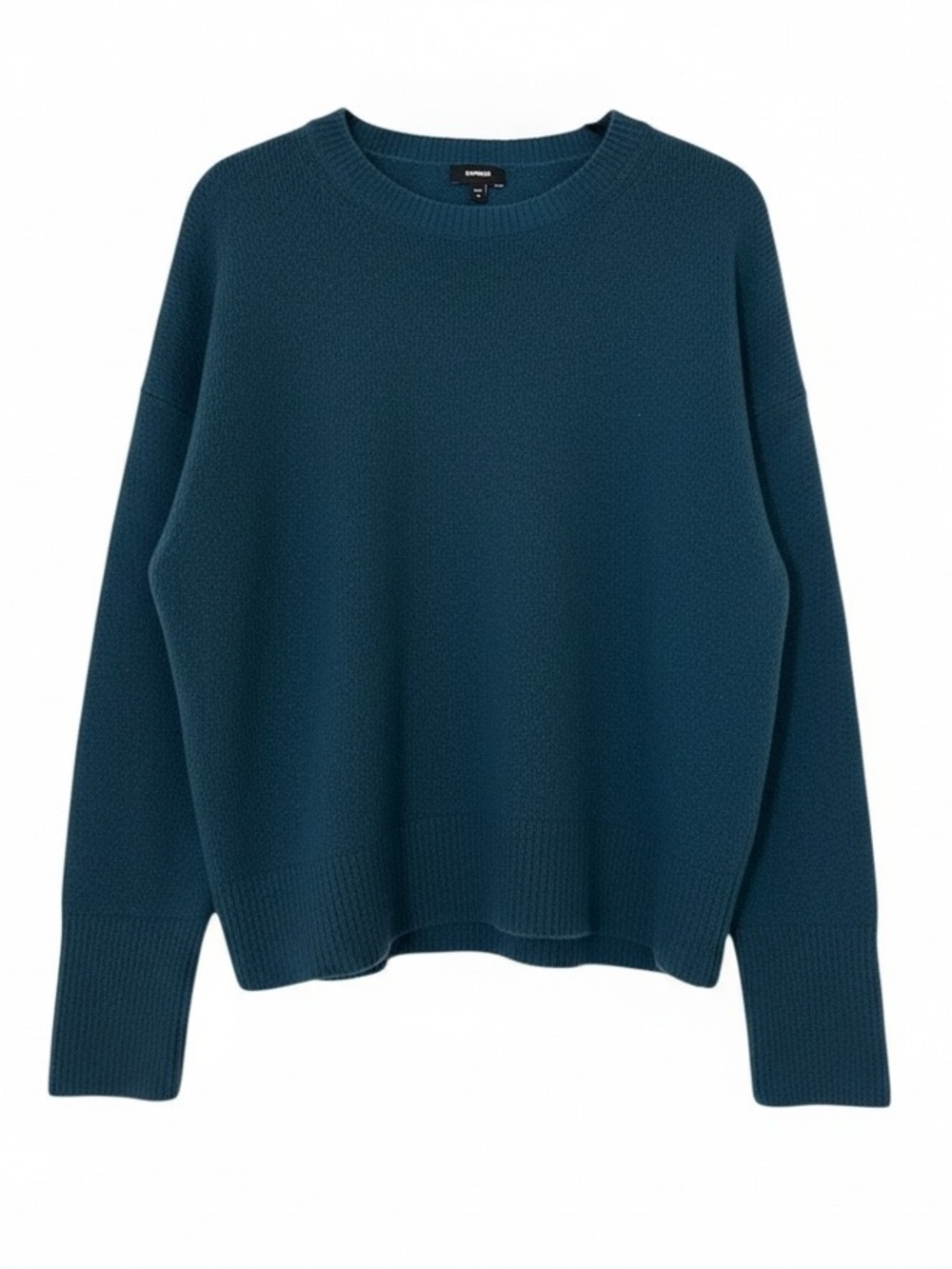 EXPRESS teal oversized boxy sweater size Medium